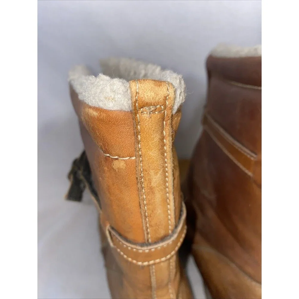 Dexter Dex Vintage Leather 70 Snow Boots Winter Lined Heel Lagen Gorp 8.5 M USA